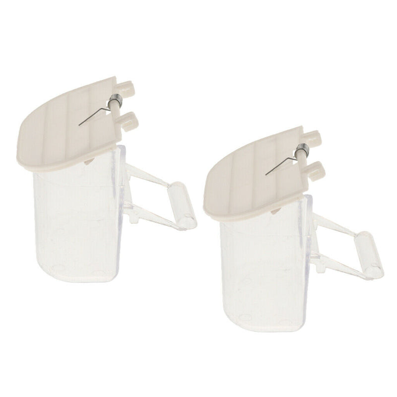 2pcs Starling Tiger Skin Peony Finch Small Birds Parrots Food Feeding Container