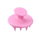Pointed Tip Silicone Scalp Shampoo Massage Brush Head Acupoint Comb (Pink) A