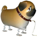 Children Walking Foil Pet Pug Dog Balloon Helium Fun Party Birthday Decor LJ