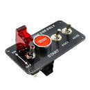 12V Carbon Fiber Panel Racing Engine Start Button Ignition Switch Panel LED