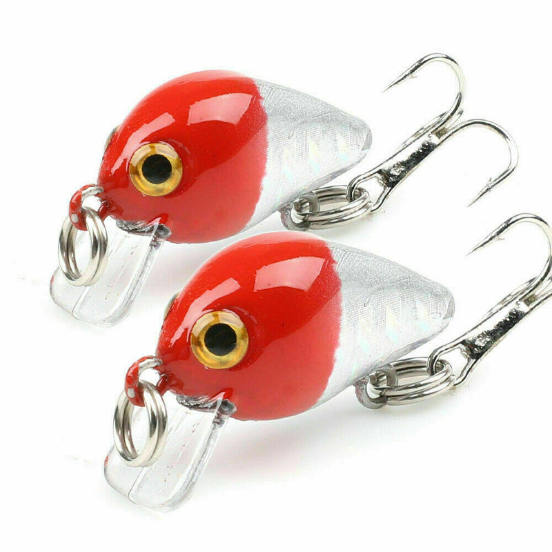 10Pcs Mixed Fishing Lures Kinds Of Minnow Fish Bass Tackle Hooks Baits Crankbait