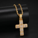 Cross Pendant Necklace Men / Women Hip Hop Sparkling Street Dance Rap Men's