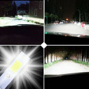 2x Mini H1 COB LED Headlight Bulbs White 1200W 260000LM 6000K High Low Beams