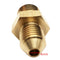 1/2-20 UNF Male to AN4 Male NPT Pipe Adapter Fitting 4 AN Bare Brass