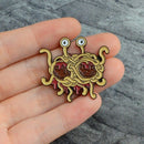 Monster Pin Fsm Enamel Pin Ramen Funny Flair Brooch Denim Jeans Shirt Coat  E2E5