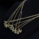 5PCS/1Set Interlocking Jigsaw Puzzle Pendant Necklace Best Friends Friendship MO