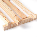 Weaving Loom - 23 x 7 cm Multi-Craft Wooden Weaving Loom with Mixed Yarns,