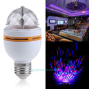 E27 3W RGB LED Rotating Party Light KTV Stage Disco Crystal Ball Screw Bulb Lamp