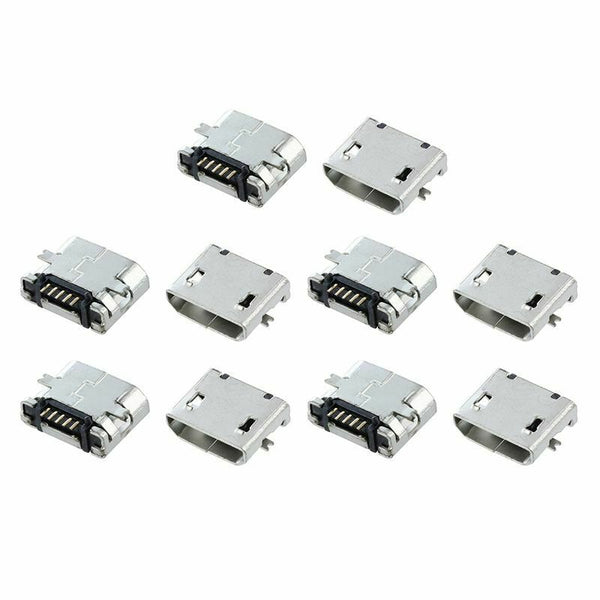 10 Pcs Spare Parts Type B Micro USB Female Jack Connector Port Socket S7E8