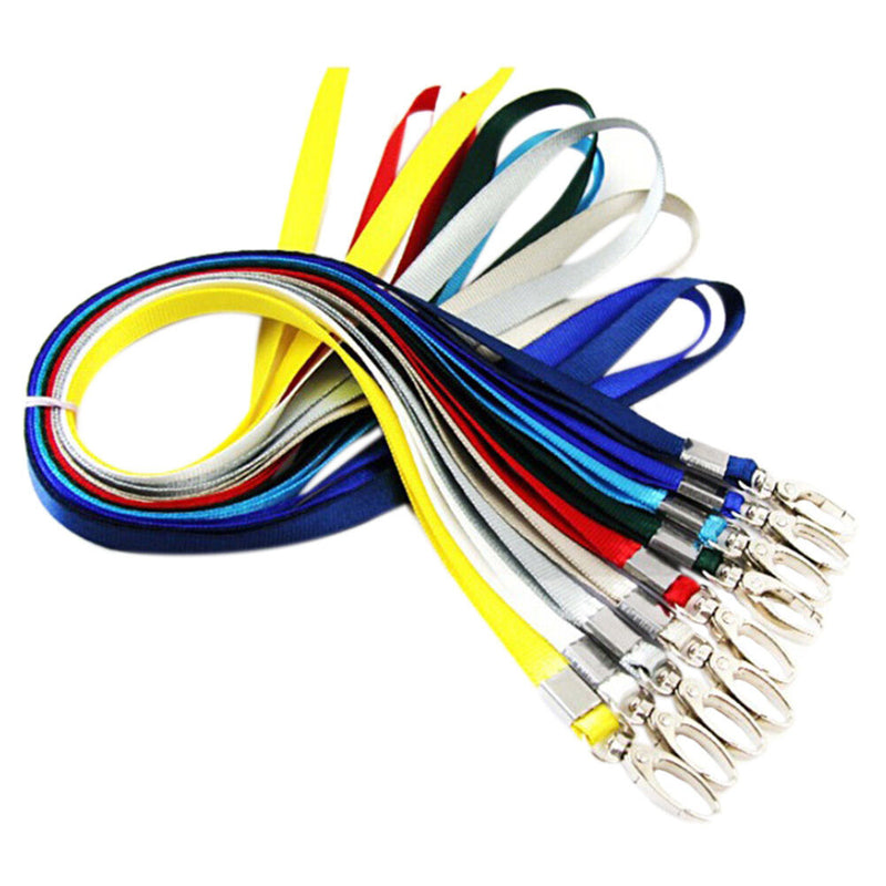 1X Neck Strap Lanyard Safety ID Badge Holder Metal Available Breakaway Phone  Z