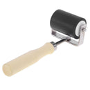 5cm Rolling Tool Rubber Roller Brayer with Wood Handle for Craft Tools