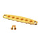 1 Set Guitar String Mounting Ferrules Bushings w/ Screws Golden Guitar Parts