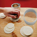5pcs Round Circle Stainless Steel Cookie Biscuit DIY Baking Pastry M Top