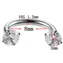 Piercing Septo Nose Lip Ear Septum Cartilage   Hoop Ring Jewelry new AU