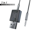 USB Bluetooth 5.0 Wireless Audio Music Stereo Adapter Dongle Receiver for PC TV
