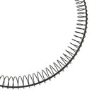 Lady Hairdressing Black Flexible Spiral Metal Hair Band Hoop W2L2