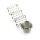 2Pcs/set Stainless Steel Food Holder with Cup Premium Quality Cooking Newest Use