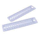 2 x Knitting Gauge Ruler Plastic Needle Size Inches/cm Weaving Tools Tool OZ