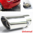 Stainless Steel Chrome Car Tail Rear Round Exhaust Muffler Pipe Tip Universal 3C