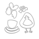 5pcs DIY Cock Metal Cutting Dies Scrapbooking/Photo Album Embossing Stencil
