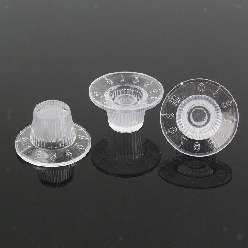 1 Volume 2 Doorbell Transparent Plastic Doorbells Button Parts Guitar
