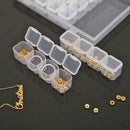 56 Slots Adjustable Clear Jewelry Storage Box Case Craft Organizer Beads Holder