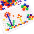 1Set Platsic Mushroom Studs Board Combinations Kids Educational  Puzzle Toys ME