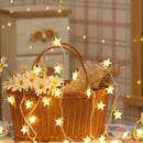 LED Five-pointed Star Light Fairy String Lamp Party Wedding Christmas Decor