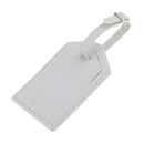 2pcs Black White Leather Luggage Tags Bag Tags Name Address ID Label Card