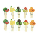 10 PCS fruit watermelon Wood Clips Photo Paper Pegs Clothespin Craft Decor  OZ
