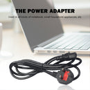 1.8m 3-Prong AC Power Cord Cable UK Plug 10A 110-220V for Laptop PC Adapter