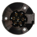 7-Pin Trailer Socket Heavy-Duty Round Pin 7- Pole Wiring Socket 12V Towbar