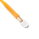 Diamond Antislip Metal Handle Steel Blade Oil Feed Glass Cutter Cutting Tools 3C