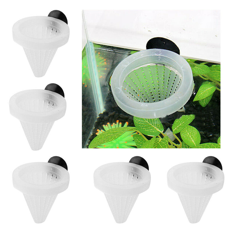 6 Pieces Practical Live Red Worm Fish Shrimp Feeder Bowl Aquariums Fish Tank