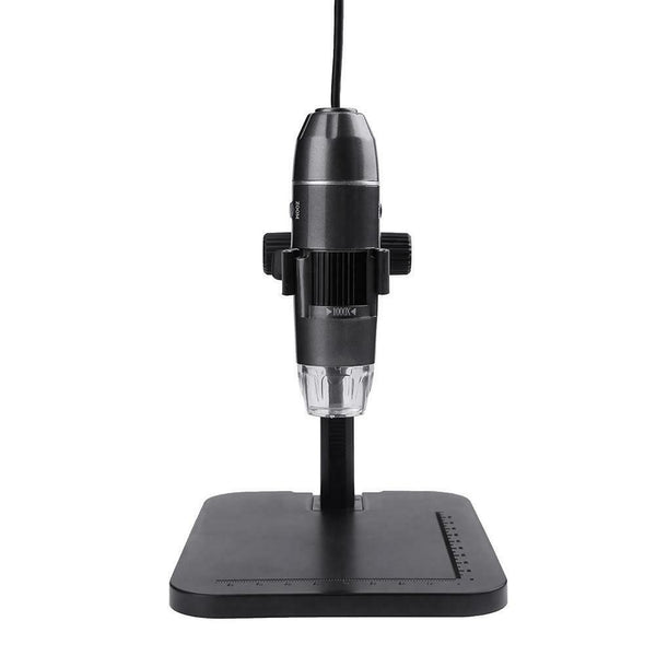 Digital 8LED USB2.0 2MP 1000X Zoom Microscope Biological Endoscope(Grey)