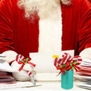 6pcs Cartoon Santa Claus Christmas Snowman Christmas Decor Crutch Pen