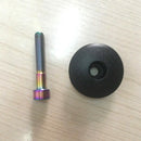 1-1/8 inch Matte Carbon Fiber Cycling Headset Stem Top Cap Titanium Bolt Ro