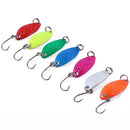 10pcs 2.8g/5cm Metal Spinner Spoon Fishing Lures Hard Copper Sequin Baits