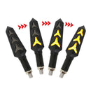 2x Motorcycle LED Turn Signal Lamp Sequential Amber Flowing LED Indicator Li Kw