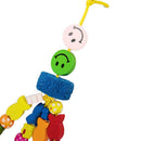 Parrot Toys Wooden Hanging Bell Cage Bird Climbing Swing Stand Pet Supplies