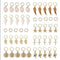 50pcs Hair  Braid Rings Shell Feather Cross Hair Loops Clips Accessories