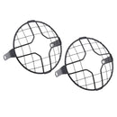 2 Pieces 175mm Metal Motorcycle Headlight Grill Guards Headlamp Covers