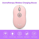 T31 2.4GHz Wireless Rechargeable Mouse with Solid Perfume Diffuser (Pink)