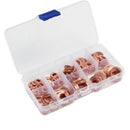 200Pcs 9 Sizes Copper Washers Assorted Solid Copper Gasket Washers Sealing  X3R3
