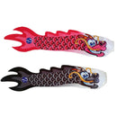 2Pcs Chinese Dragon Flag Outdoor Windsock Carp Streamer Hanging Decor for Garden