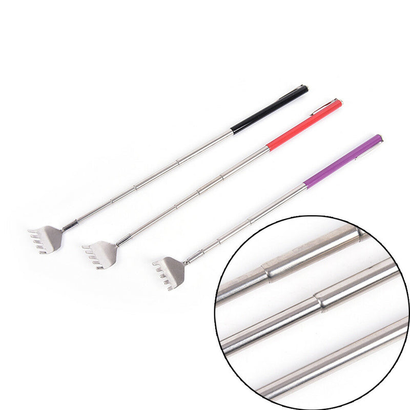 New Metal Stainless Steel Back Scratcher Telescopic Extendable Claw Extender Gw