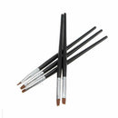 5Pcs Pro Durable Nail Art Brush Acrylic UV Gel Salon Kit Tool Dotting Flat L5X9