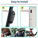 113dB Wireless Bicycle Anti-theft Alarm Waterproof Remote Control Alarm Sens_kz