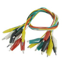 10 Pcs Colorful Insulated Alligator Clip Test Lead Cable 45cm 1.5 Ft