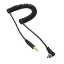 PC Male Sync to 3.5mm Plug Cable Cord with Screw Lock for Studio Flash Light Del